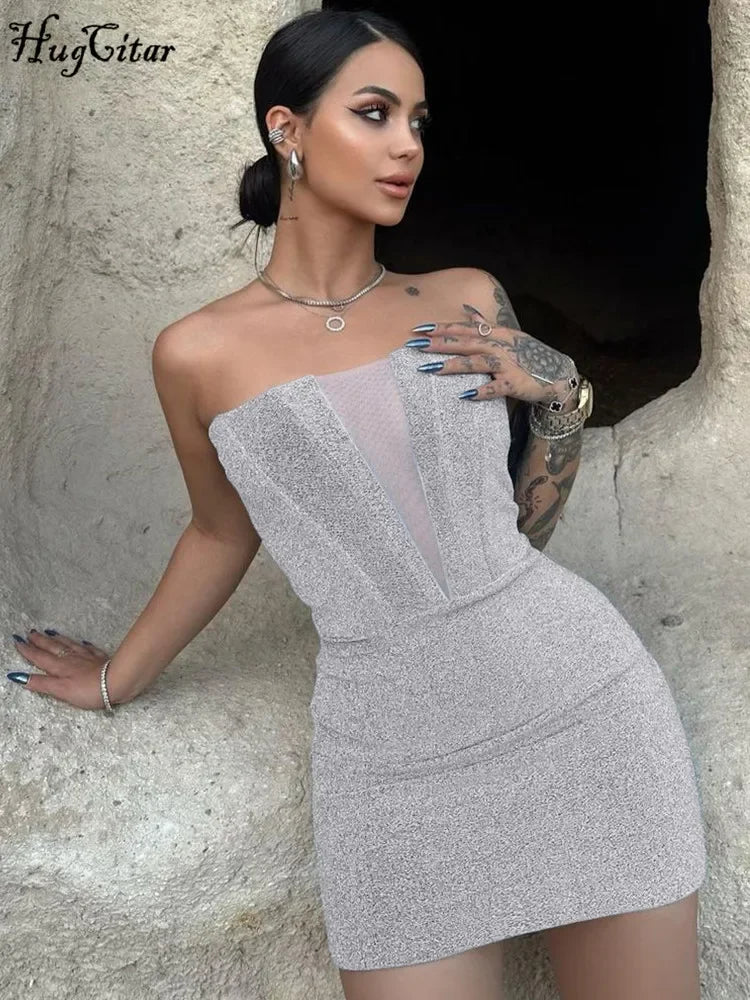 Mariah Strapless Mini Dress LUXLIFE BRANDS