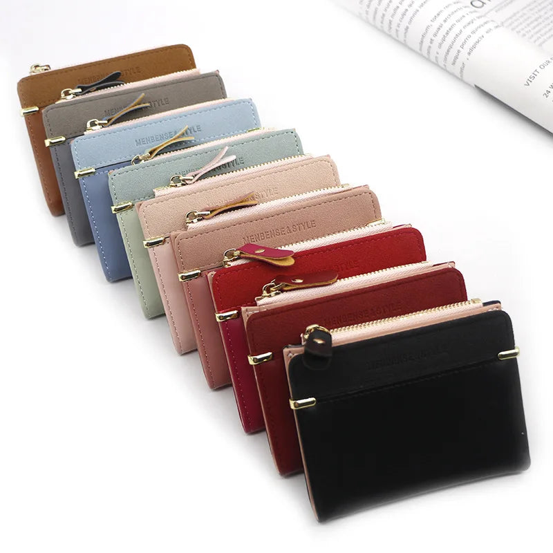 Women's Wallet Short Women Coin Purse Fashion Wallets For Woman Card Holder Small Ladies Wallet Female Hasp Mini Clutch For Girl LUXLIFE BRANDS