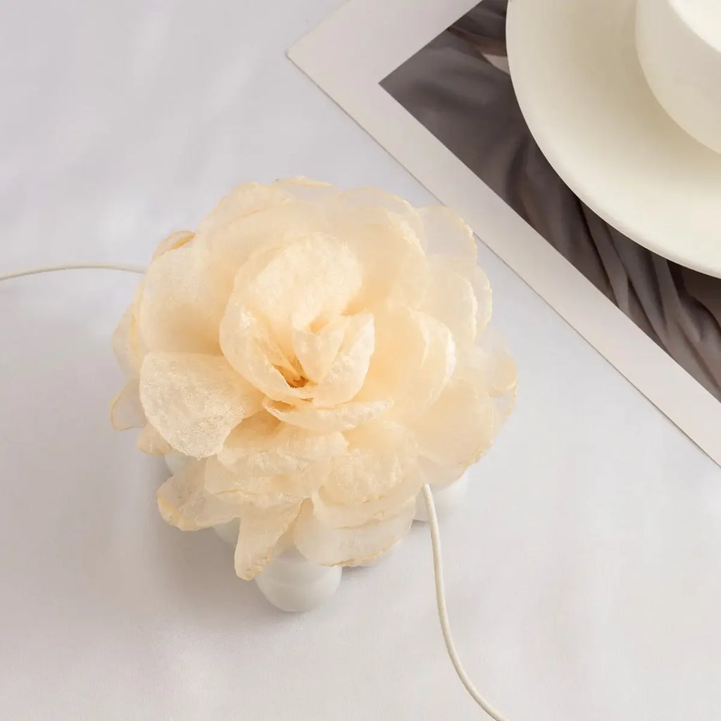 Long Rope with Big Flower Choker Necklace for Women Elegant Lace-up Rope Chain Necklace on Neck 2023 Fashion Jewelry Accessories