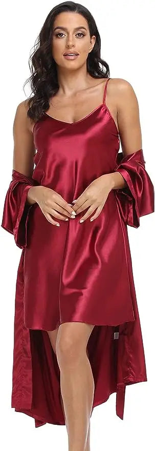 Silk Evening Chemise Nightgown LUXLIFE BRANDS