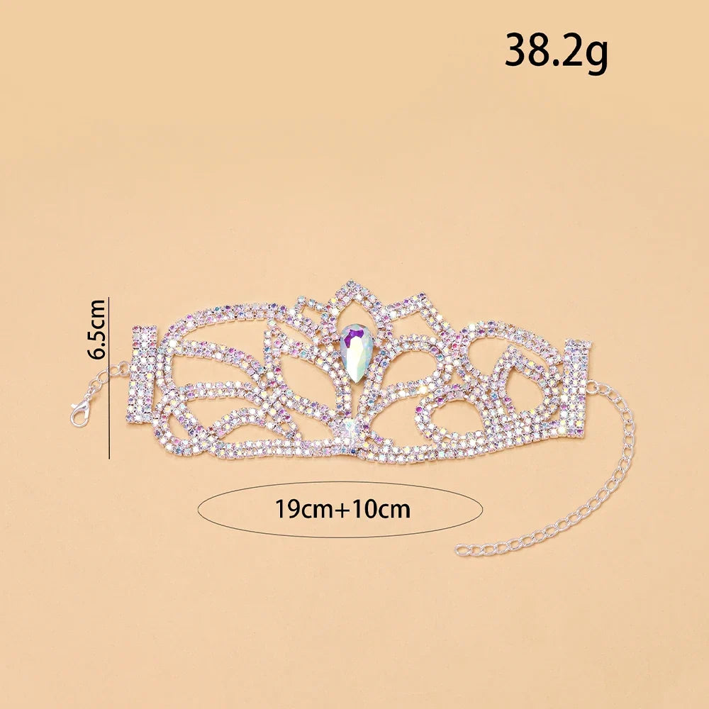 Water Drop Rhinestone Adjustable Bracelet