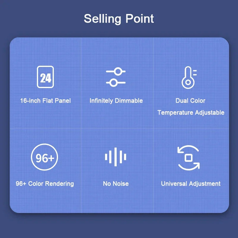 16” LED Photo Studio Light LUXLIFE BRANDS