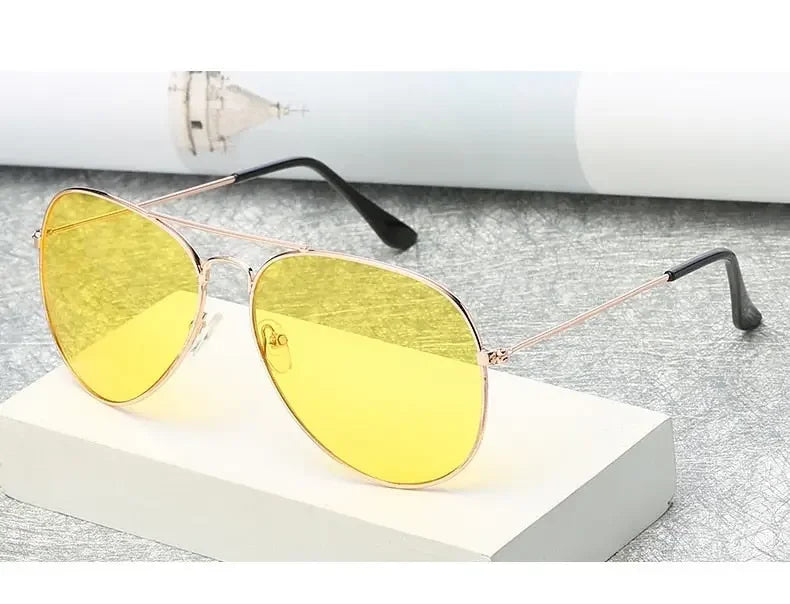 2022 Pilot Aviation Sunglasses MenShades Retro Classic Silver Sun Glasses Female Male Brand metal frame sunglasses sunshade