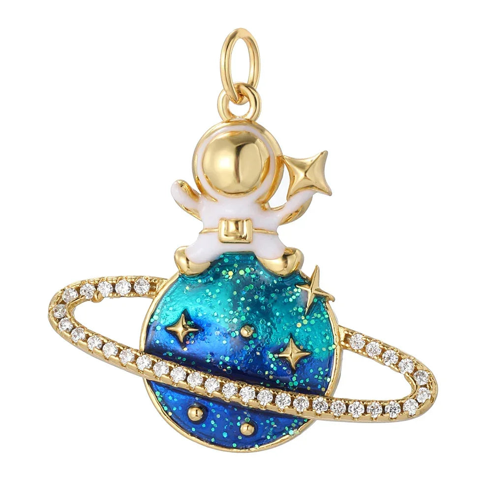 Boho Fashion Shiny Zircon Heart Charms for Jewelry Making Women Pendant Necklace Earrings Diy Stainless Steel Crafts Charms 2025