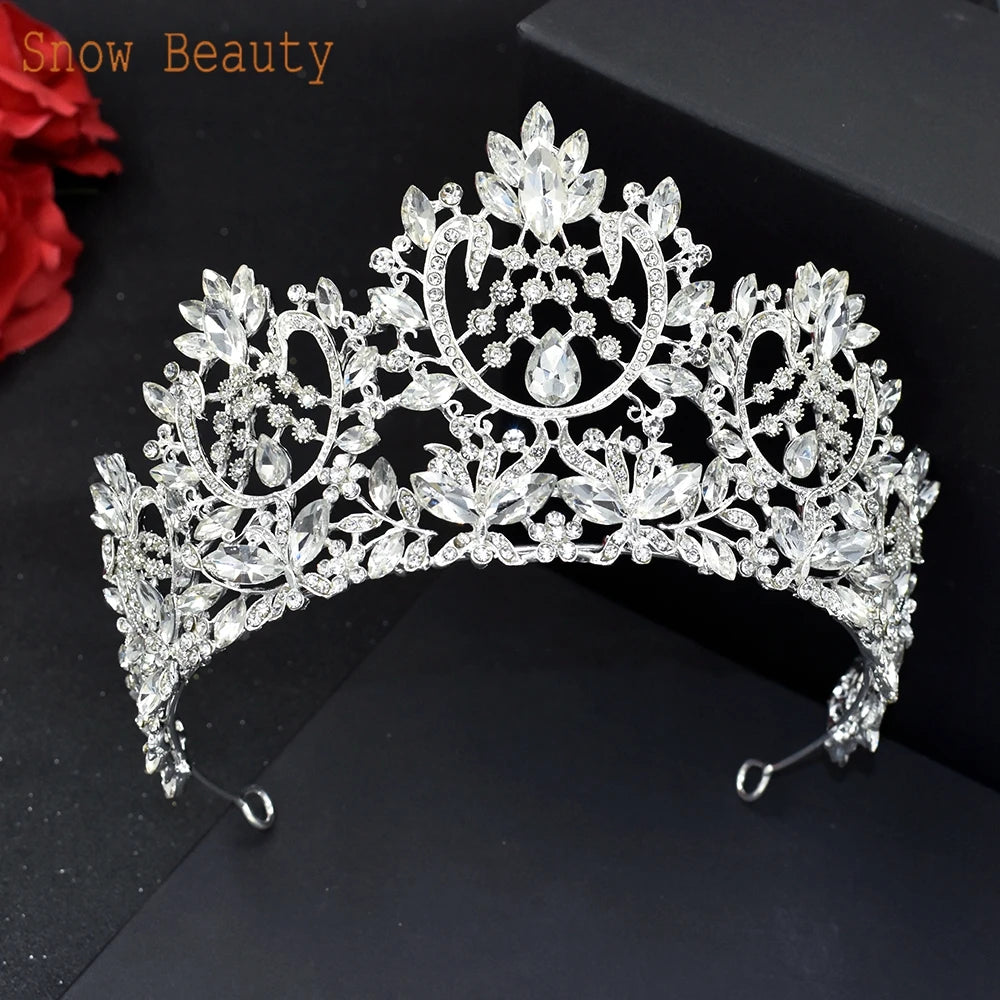 Bridal Headwear Crystal Crown LUXLIFE BRANDS