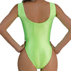 Summer Sleeveless High Cut Sexy Bodysuit Women Sexy Backless One-piece Rompers Female Tank Tops Bodysuit Stretch Bikini Swimwear Luxlife Brands