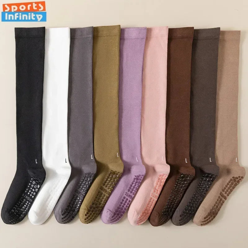 Pilates Cotton Compression Socks Anti Slip