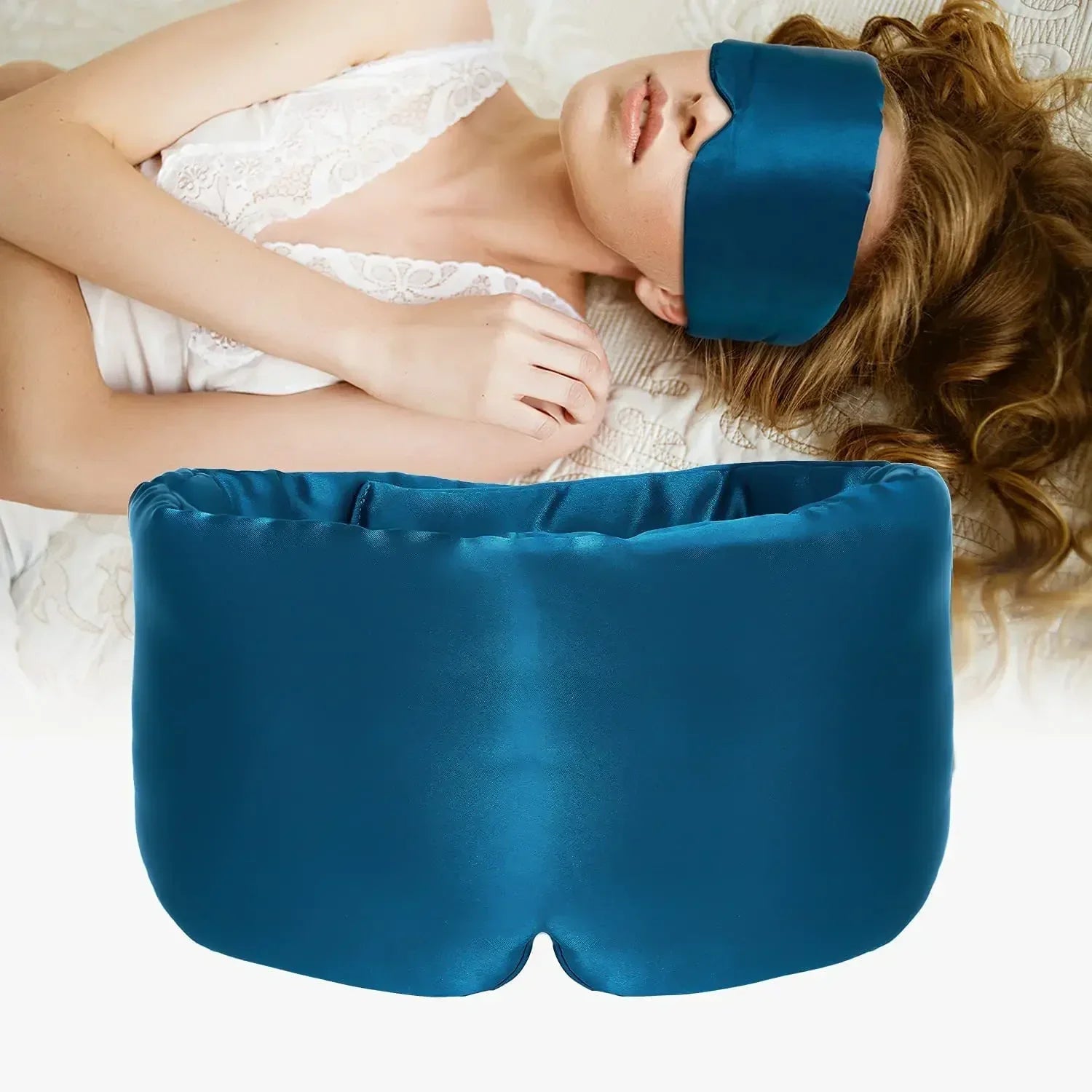 Mulberry Silk Sleeping Mask Eyepatch Blocking Light Eyemask Eyeshade Soft Padded Slaapmasker Travel Sleeping Aid for Sleep Patch Luxlife Brands