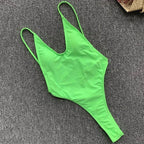 Sexy Extreme Micro String Backless Monokini Women Thong Swimwear One Piece Swimsuit Female High Cut Bathing Suit Swim Beachwear Luxlife Brands