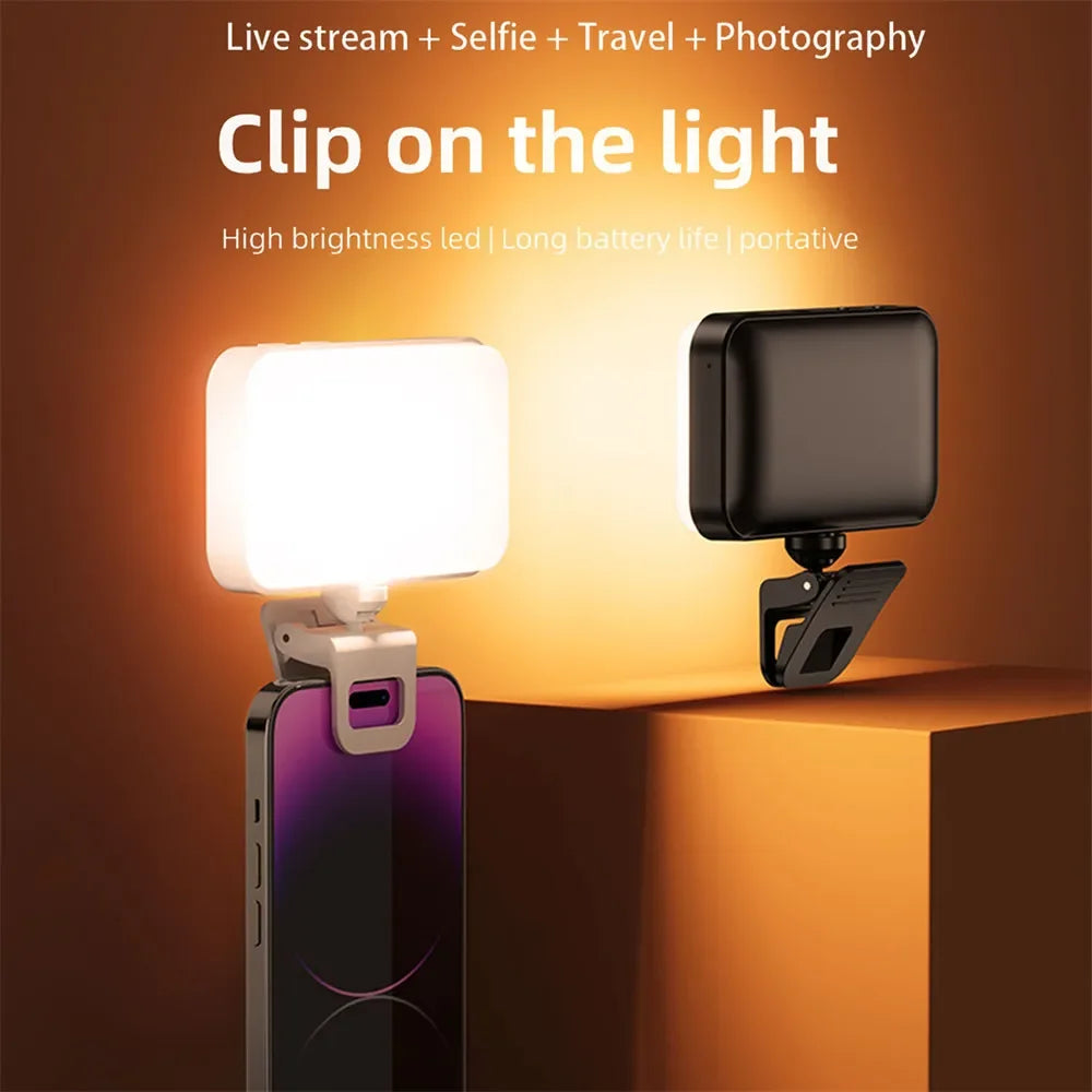 Clip-on Selfie LED Light for Phone, Laptop, Tablet LUXLIFE BRANDS