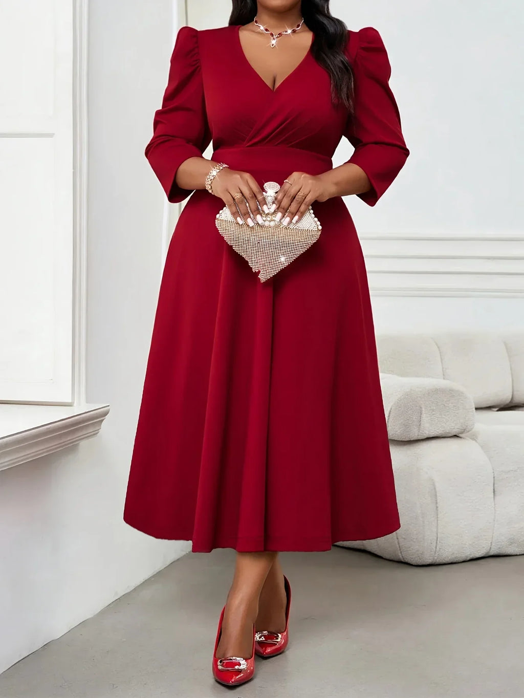 Elegant Red Event Dress