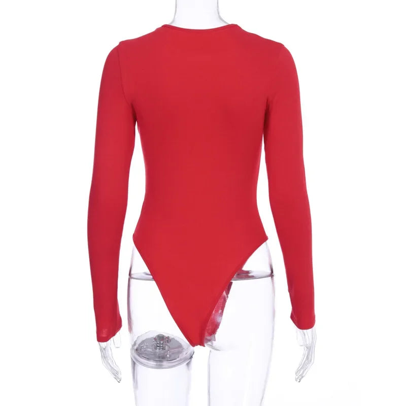 Fall Classic Long Sleeve Streetwear Bodysuit Luxlife Brands
