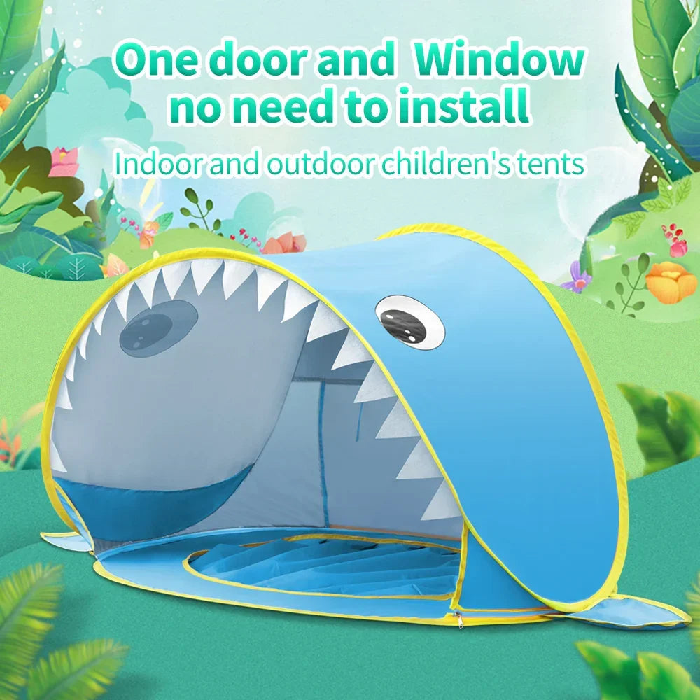 Baby Beach Tent Uv-protecting Sunshelter With A Pool Baby Kids Beach Tent Pop Up Portable Shade Pool UV Protection Sun Shelter