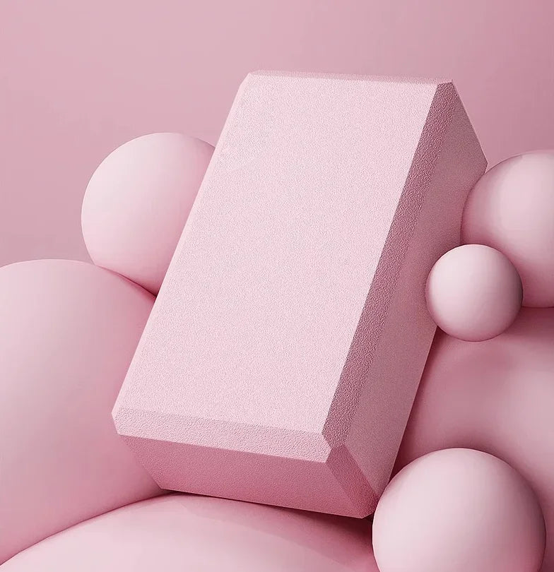 1pc Shaping High Density Eva Yoga Block  Stretch Children Pilates Foam Block Balance Exercise Ballet Bodybuilding Dance Gym  Alo