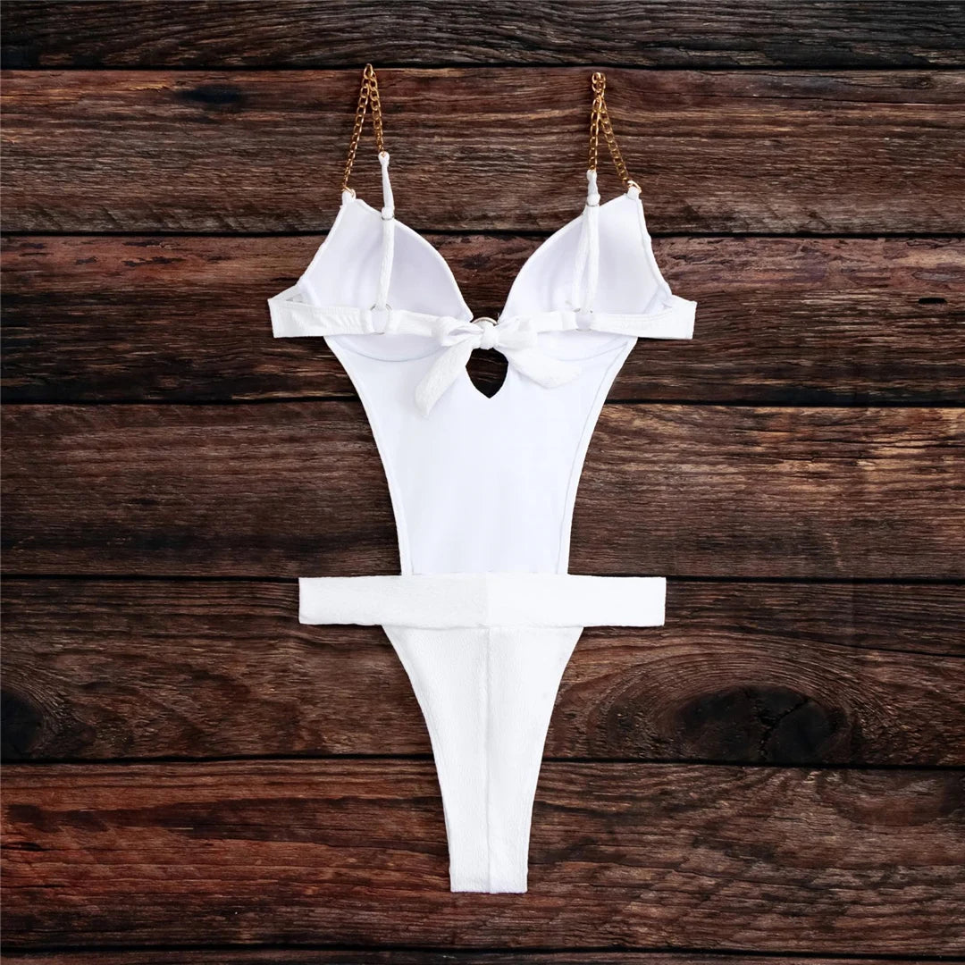 S - XL Extreme Mini Micro Thong Underwired High Leg Cut One Piece Swimsuit Women Swimwear Female Bather Bathing Suit Swim K5184