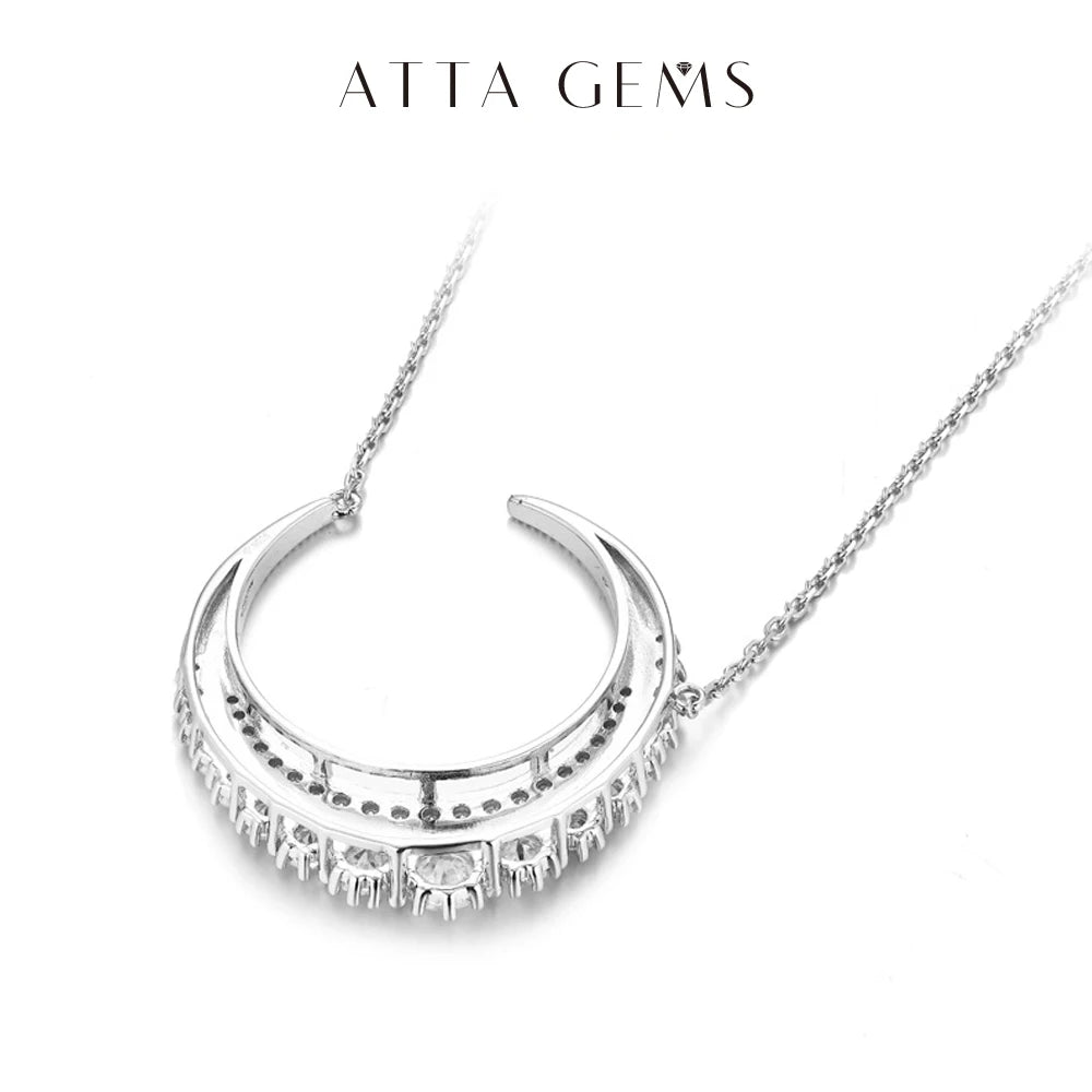 LUX FINE JEWELRY | Lunar Brilliant Cut VVSI Pendant Necklace Luxlife Brands