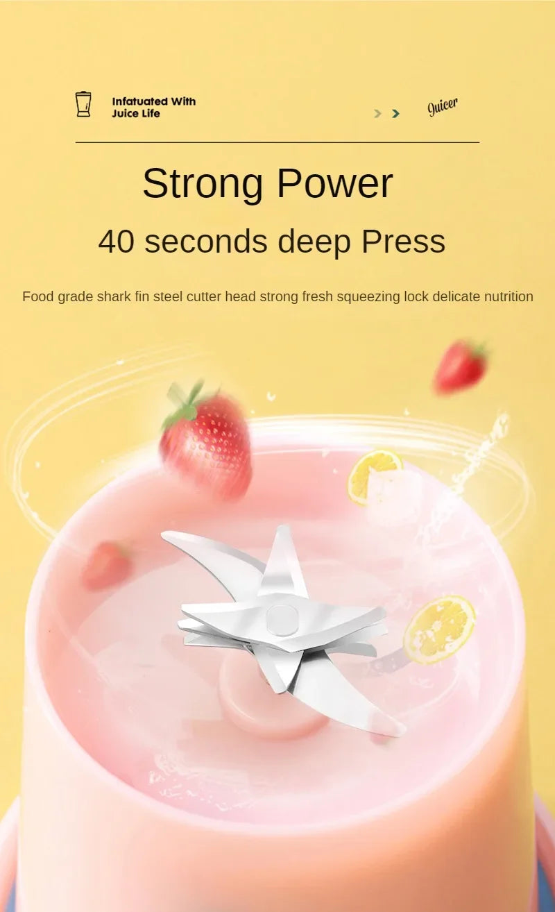 Tutti Fruity Travel Smoothie Blender With USB Luxlife Brands