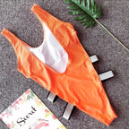 Tangerine High Cut Monokini Luxlife Brands