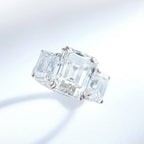 Lux Emerald Moissanite Engagement Ring - Includes GRA Certificate LUXLIFE BRANDS
