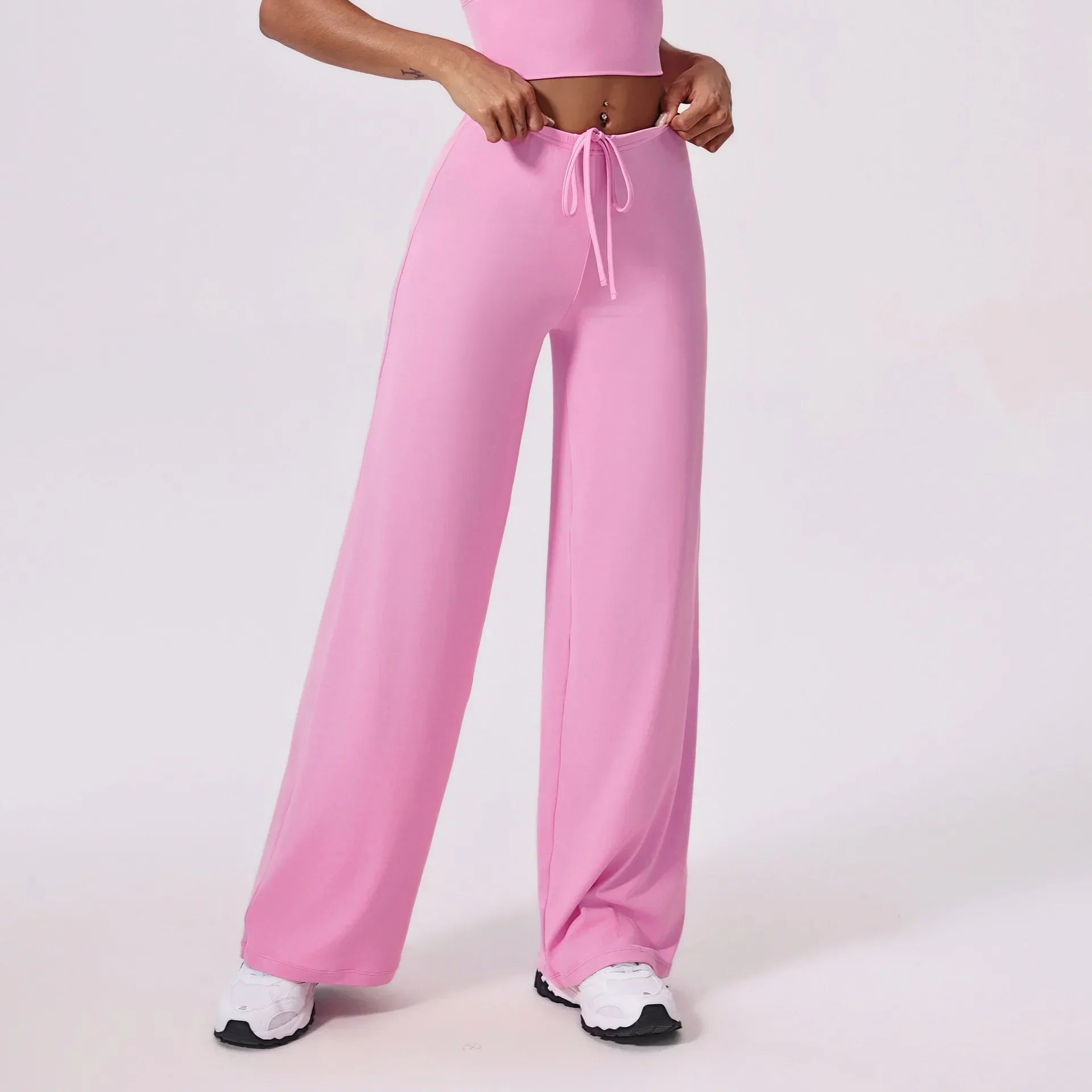 Ctenkevet-High Waist Wide-Leg Yoga Joggers for Women, Female Casual Tracksuit Bottoms, Straight Outdoor Baggy Sweatpants, Autumn Luxlife Brands