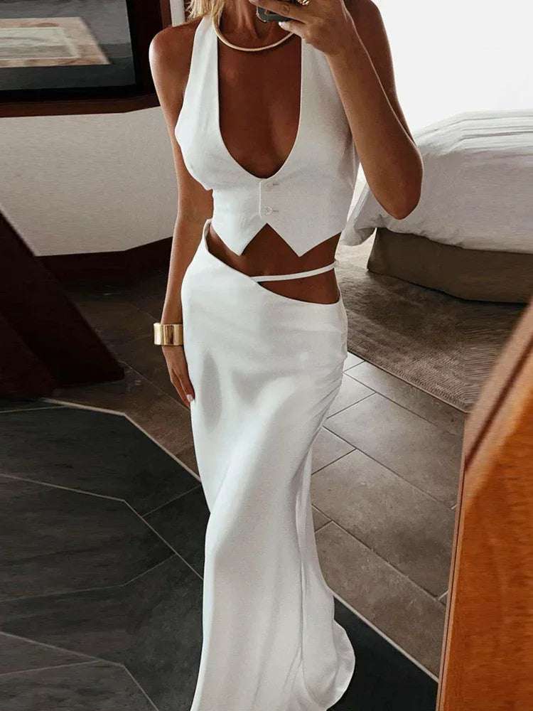 Sedona Soft Cotton Crop Top & Skirt Set