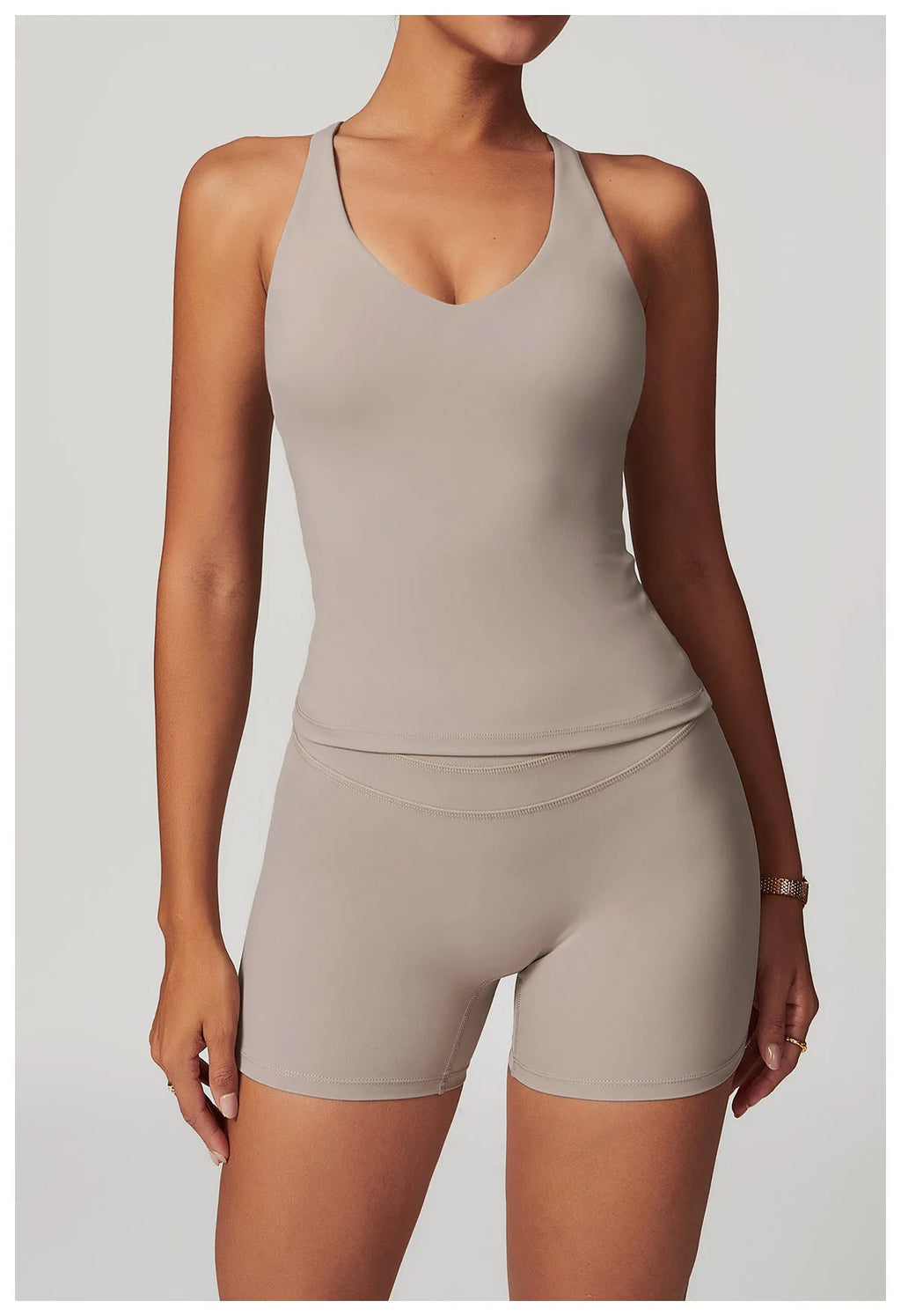 Hearuisavy 2-Piece Yoga Sets Sports Suit Women Fitness Tracksuit Running Workout Shirt Yoga Clothing Quick-Drying Gym Set Women