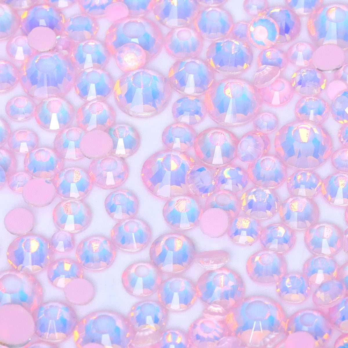 SS6-SS20 Mix Size Mocha Opal High Quality Flat-Back Glass Rhinestones