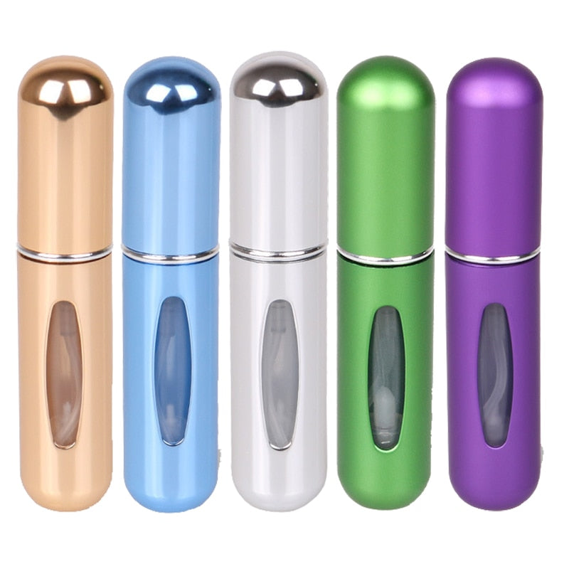 5/10PCS 5ml Mini Portable Refillable Perfume Bottle Refill Spray Bottle Cosmetic Container Atomizer Bottle For Travel