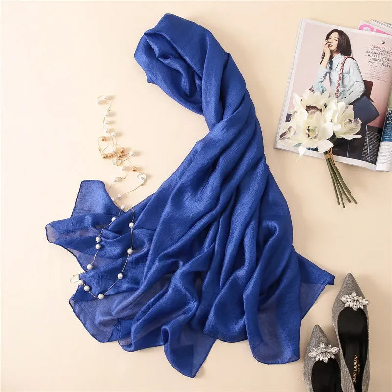 Silk Linen Shawls Scarves