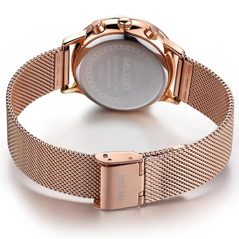 MEGIR Brand Luxury Women Watches Fashion Quartz Ladies Watch Sport Relogio Feminino Wristwatch Waterproof Dress Clock 2011 LUXLIFE BRANDS