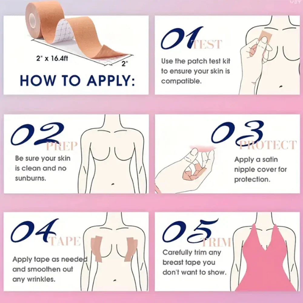 Breathable Invisible BoobTape