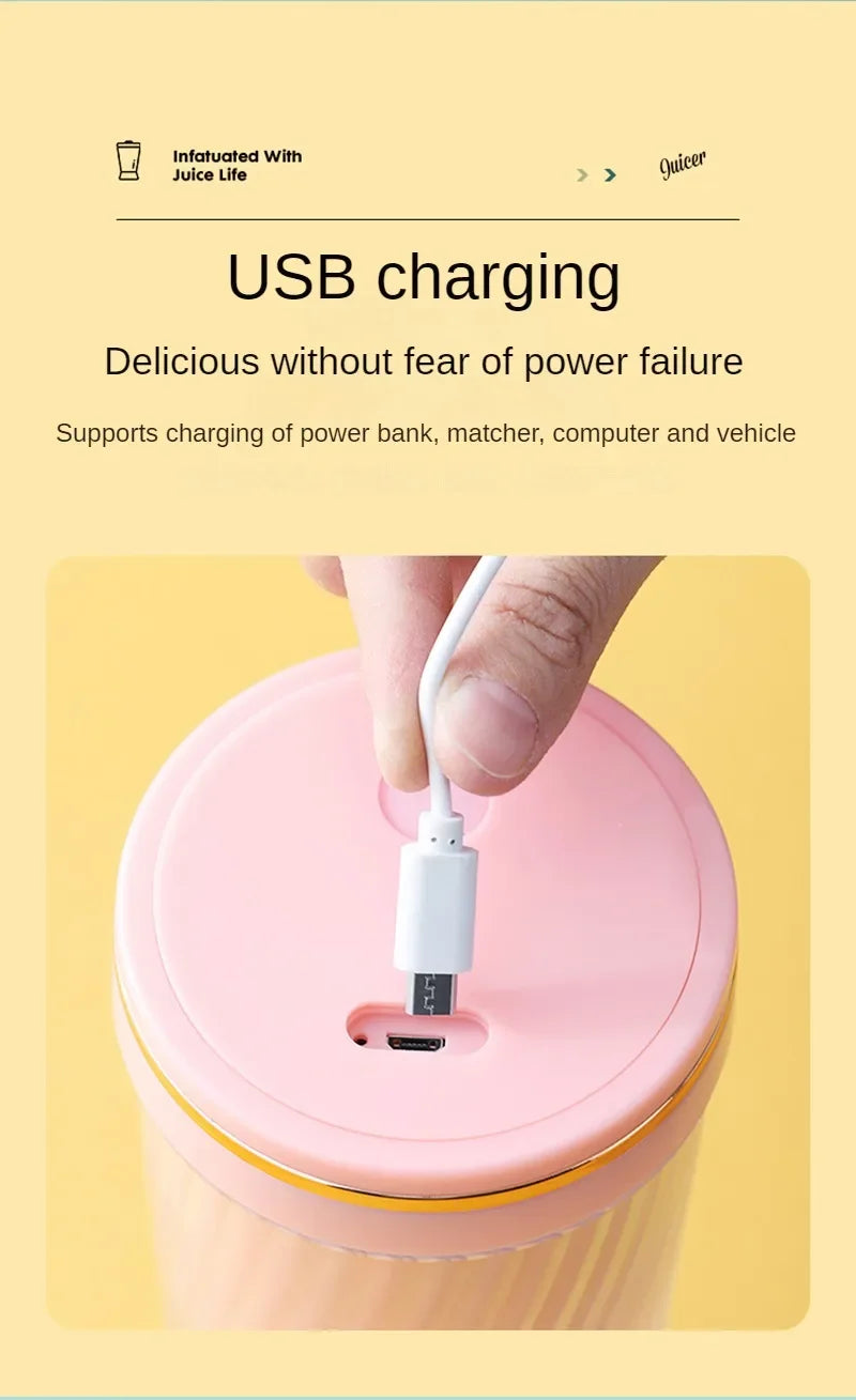 Tutti Fruity Travel Smoothie Blender With USB