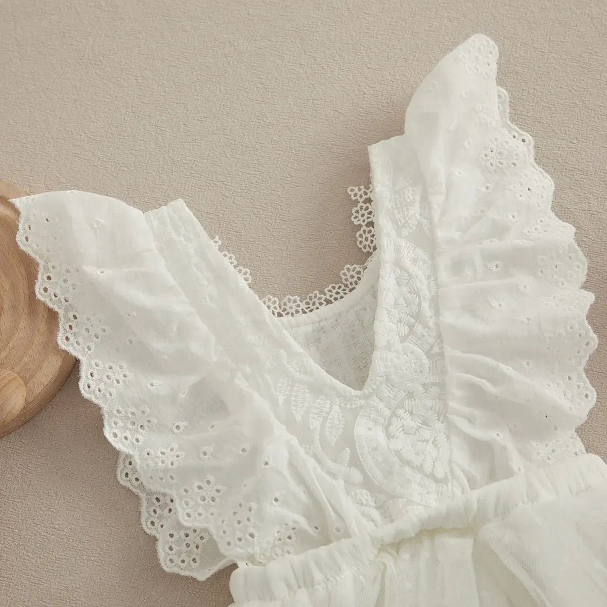 LUX BABY Flower Lace Romper Jumpsuits 0-24M