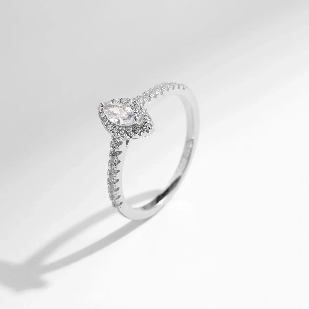 LUX Marquise Cut CZ Ring 925 Sterling Silver