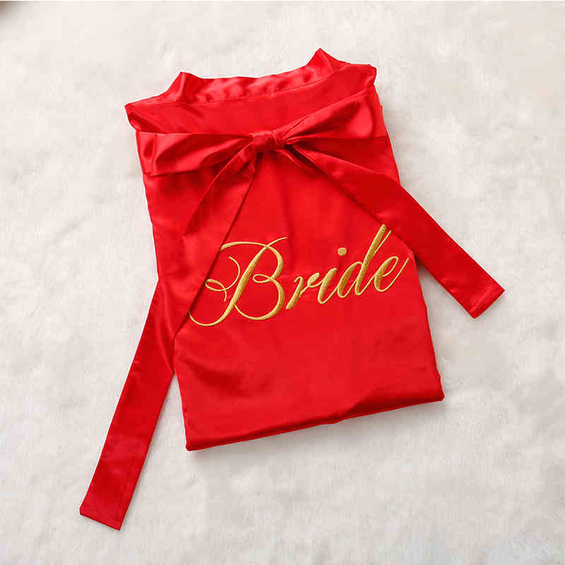 Custom Satin Bridesmaid Robes – Personalized with Name, Title, or Date | Wedding Party Gifts SelenaHuanStudio