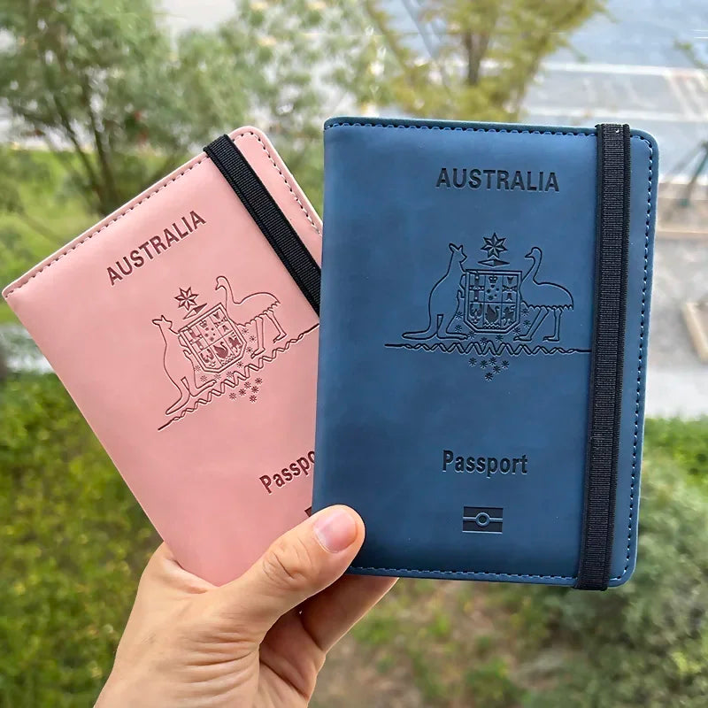 Australia Personalized Passport Holder Wallet Rfid personalised Australian Passport Cover Travel Passport Wallet Holder