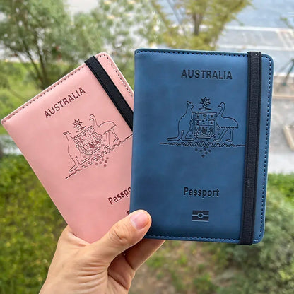 Australia Personalized Passport Holder Wallet Rfid personalised Australian Passport Cover Travel Passport Wallet Holder