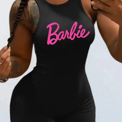 Sexy Girl Barbie Yoga Set Kawaii Cartoon Ladies Soft Sport Suspenders Shorts Suit Anime Women Seamless Fitness Tracksuit Clothes
