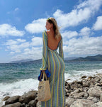The Vacation Crush Flare Sleeve Maxi Dress Luxlife Brands