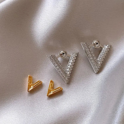 Vixen 14K gold plated zircon earrings LUXLIFE BRANDS