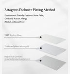 ATTAGEMS Moissanite Hool Earrings 925 Sterling Silver Passed the Diamond Test Wedding Earrings for Women Gift Fine Jewelry Band Luxlife Brands