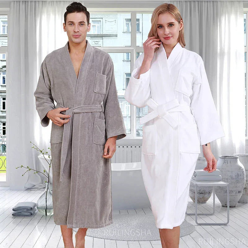 Spa Cotton Terry Bathrobe LUXLIFE BRANDS