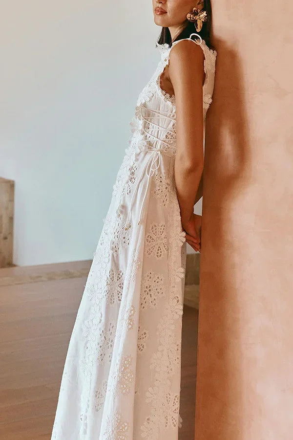 Lilly Lace Embroidered Sun Dress