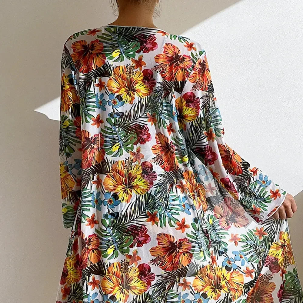 Tropic Vibes High Waisted Bikini 3pc Set S-3XL