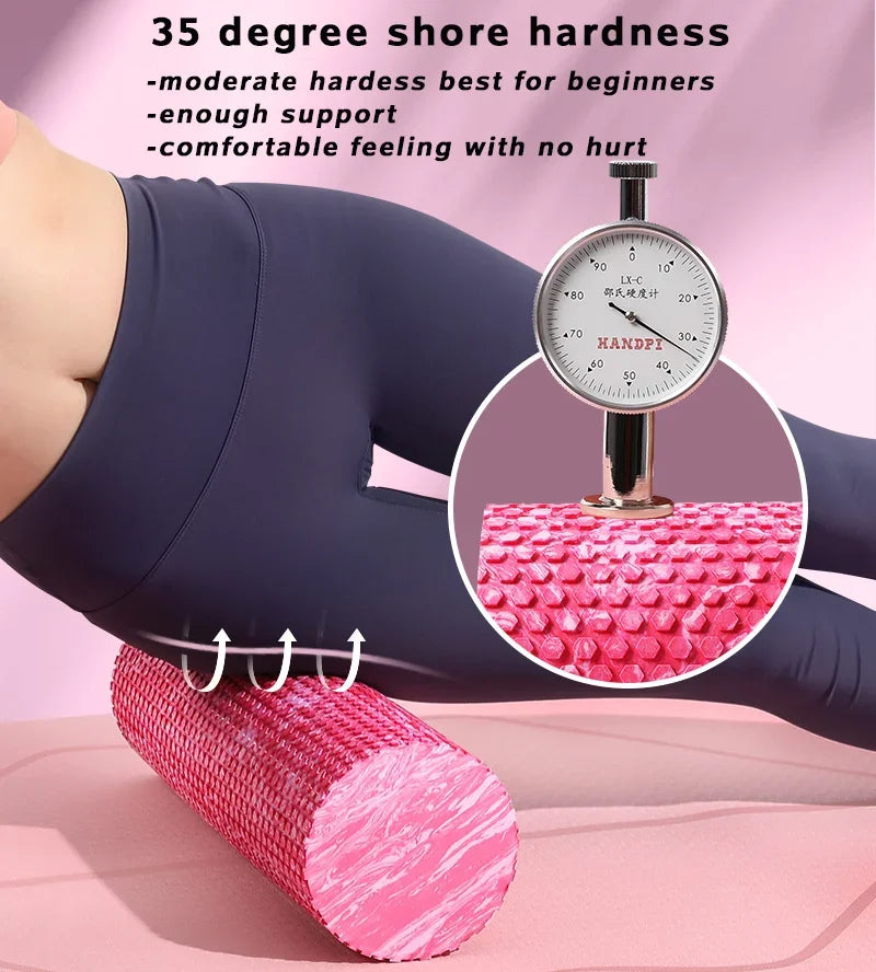 Foam Roller EVA Yoga Roller Multiple Colors Massage Point Fitness Gym Exercise Relaxing Muscle LUXLIFE BRANDS