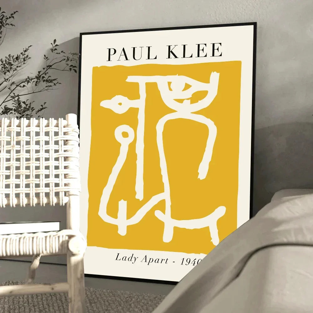 1PC Paul Klee Abstract Painting Artwork Poster Paper Print Home Living Room Bedroom Entrance Bar Restaurant Cafe Art Painting