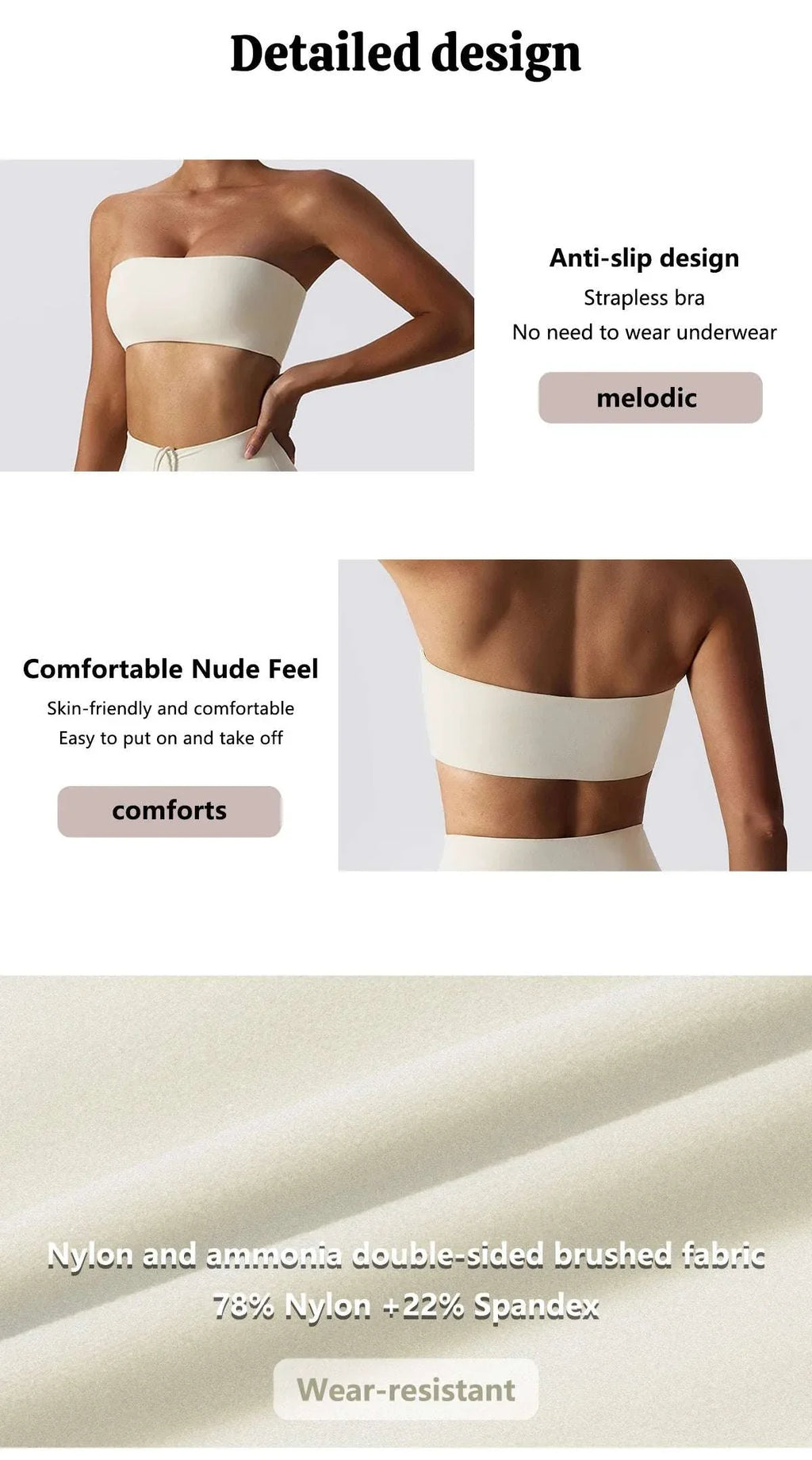Hearuisavy Casual Sports Bra Gym Underwear Women Breathable Training Yoga Clothes Tube Top Fitness Workout Tank Top Female