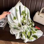 180*90cm Luxury Brand Spring Summer Autumn Women Clothing New Fashion Color matching printed silk scarf lady popular turba Luxlife Brands