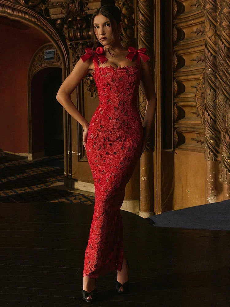 Harmony Lace Maxi Dress Luxlife Brands
