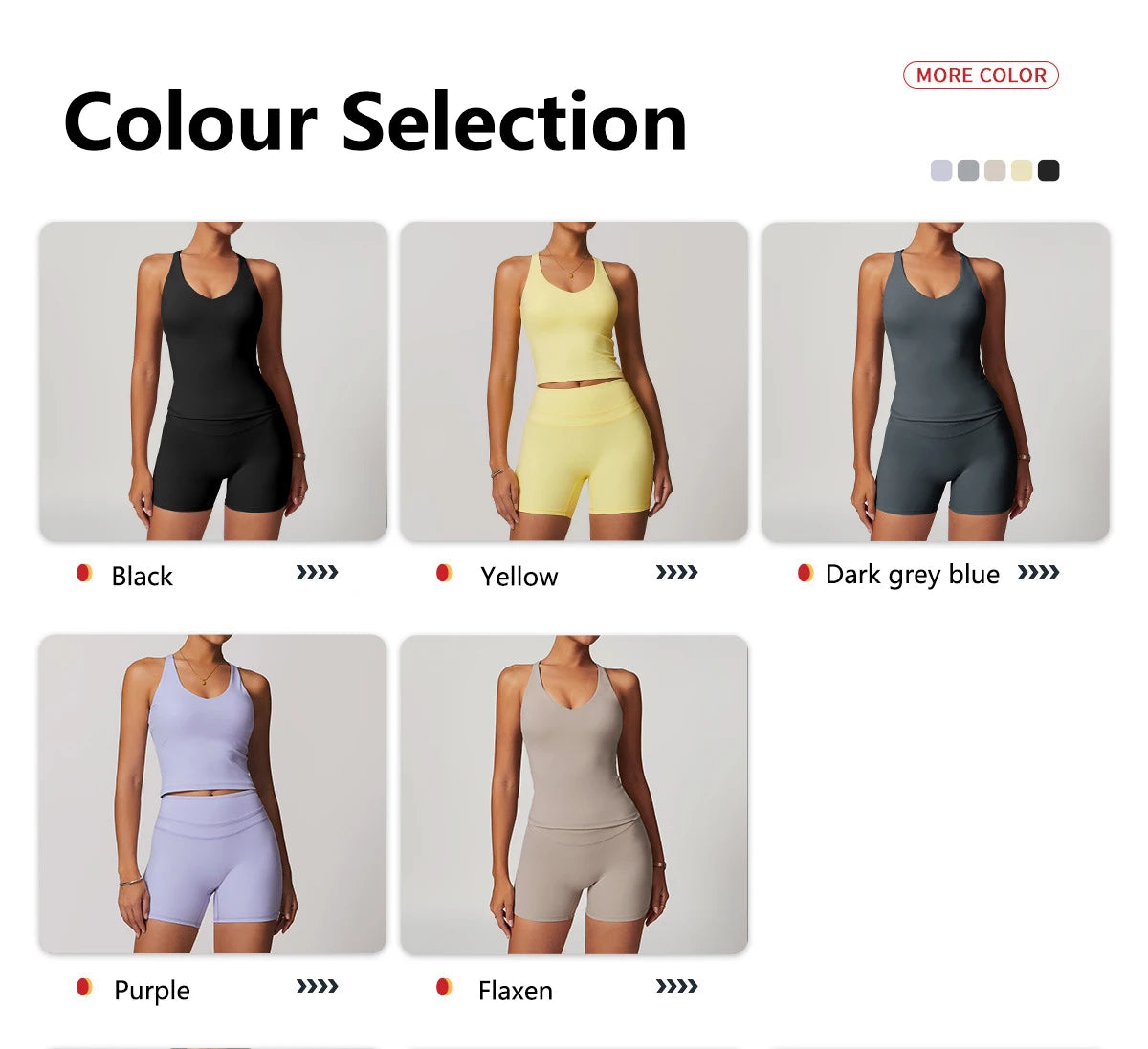 Hearuisavy 2-Piece Yoga Sets Sports Suit Women Fitness Tracksuit Running Workout Shirt Yoga Clothing Quick-Drying Gym Set Women